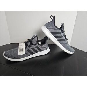 ADIDAS Womens Cloudfoam Pure 2.0 Gray And Black Running Shoes H04755 Size 11 NEW